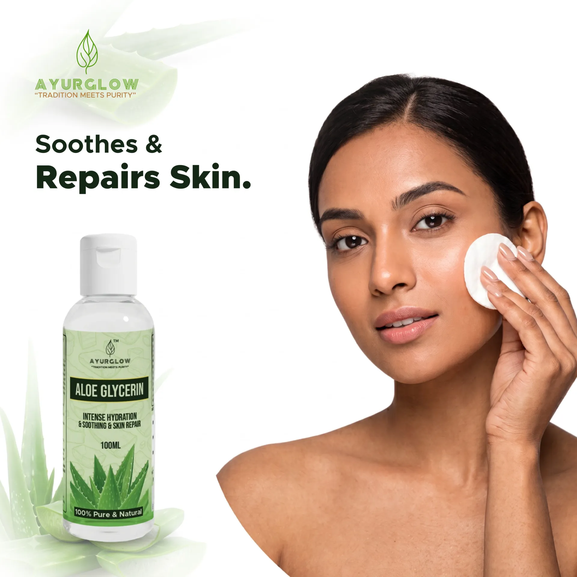 AyurGlow Glycerine with Aloe Vera Extract – Deep Hydration & Natural Skin Nourishment – image 3