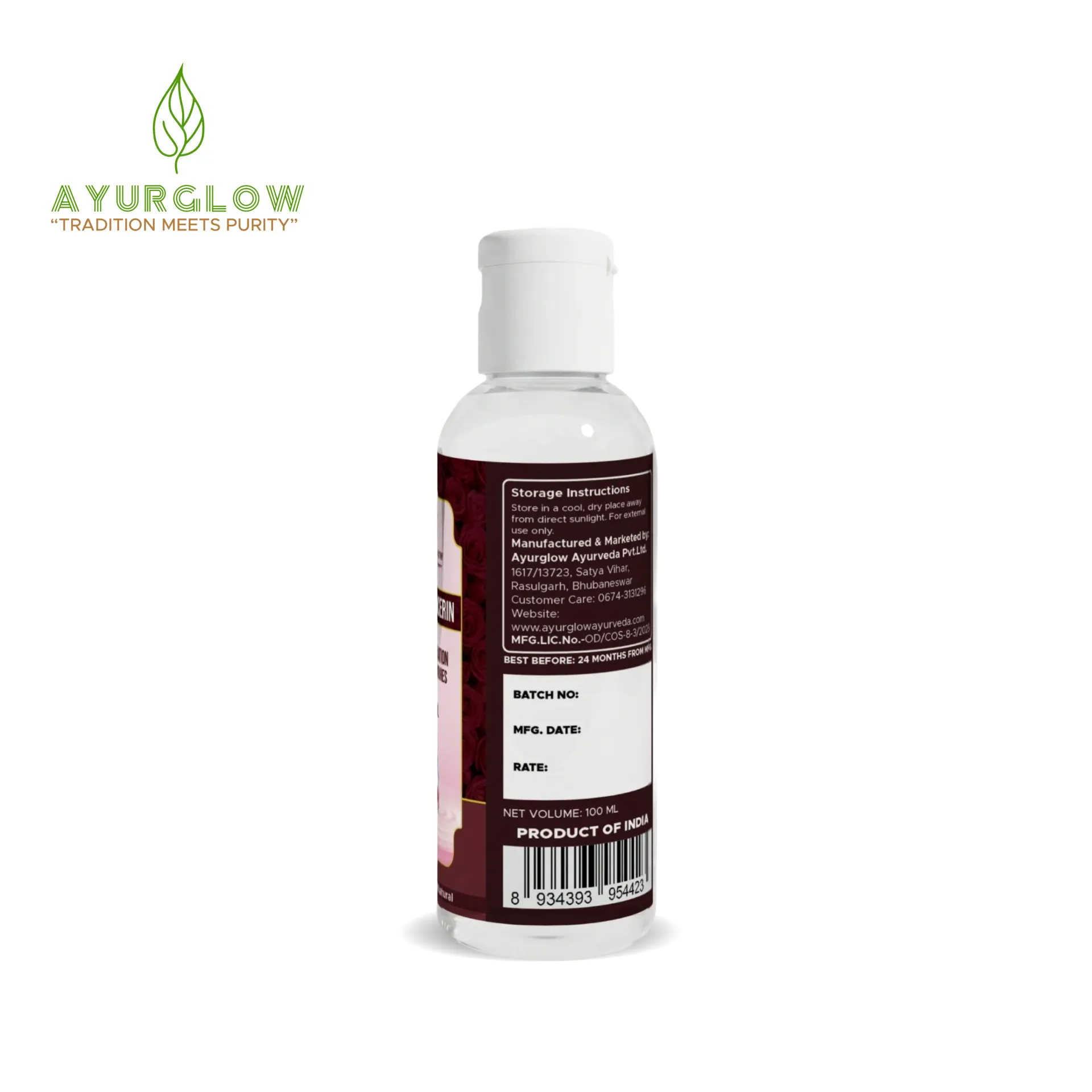 Ayurglow Glycerin with Rose Extract – Deep Moisturizing & Skin Softening Formula – image 5