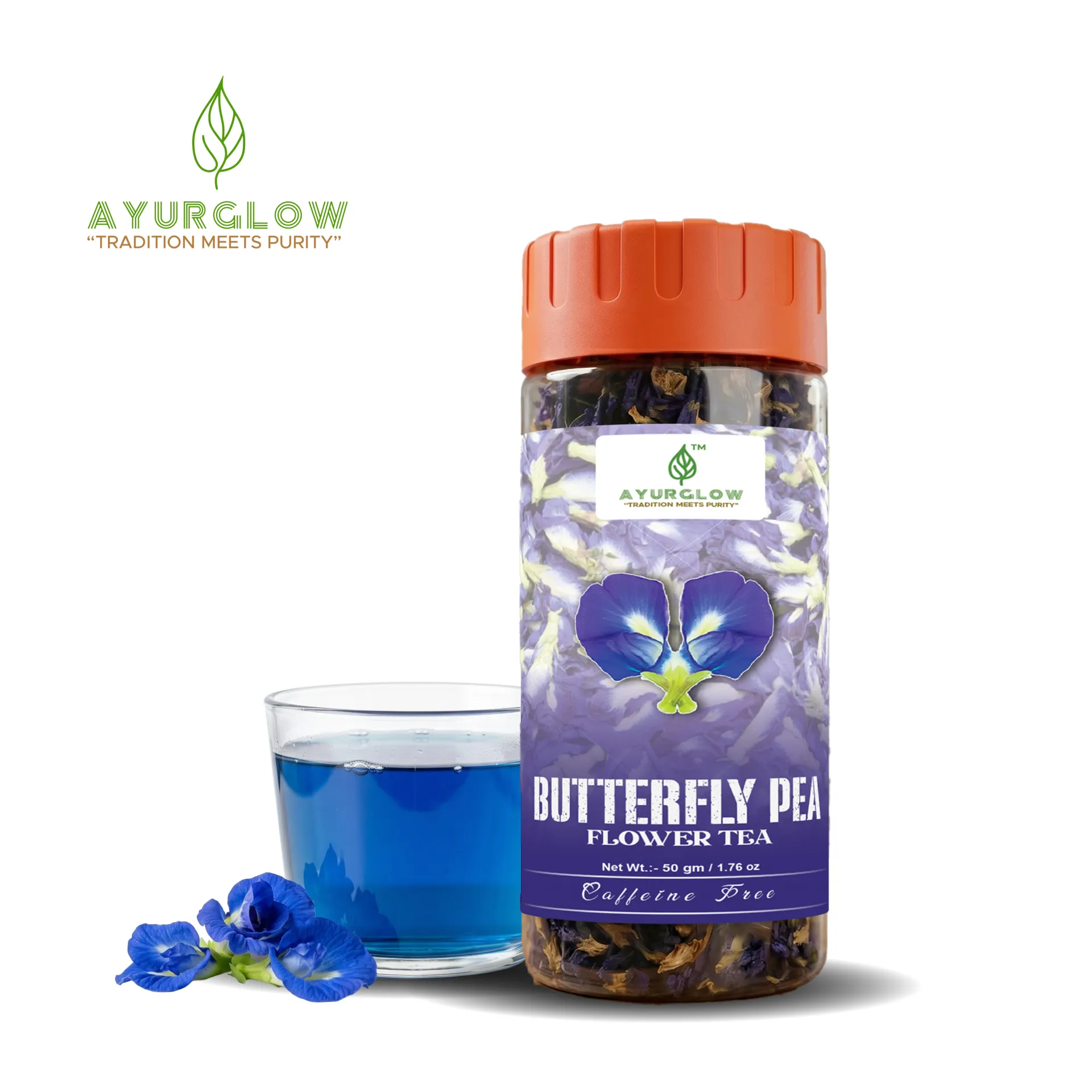 Butterfly Pea Flower Herbal Tea 50 Grm – image 2