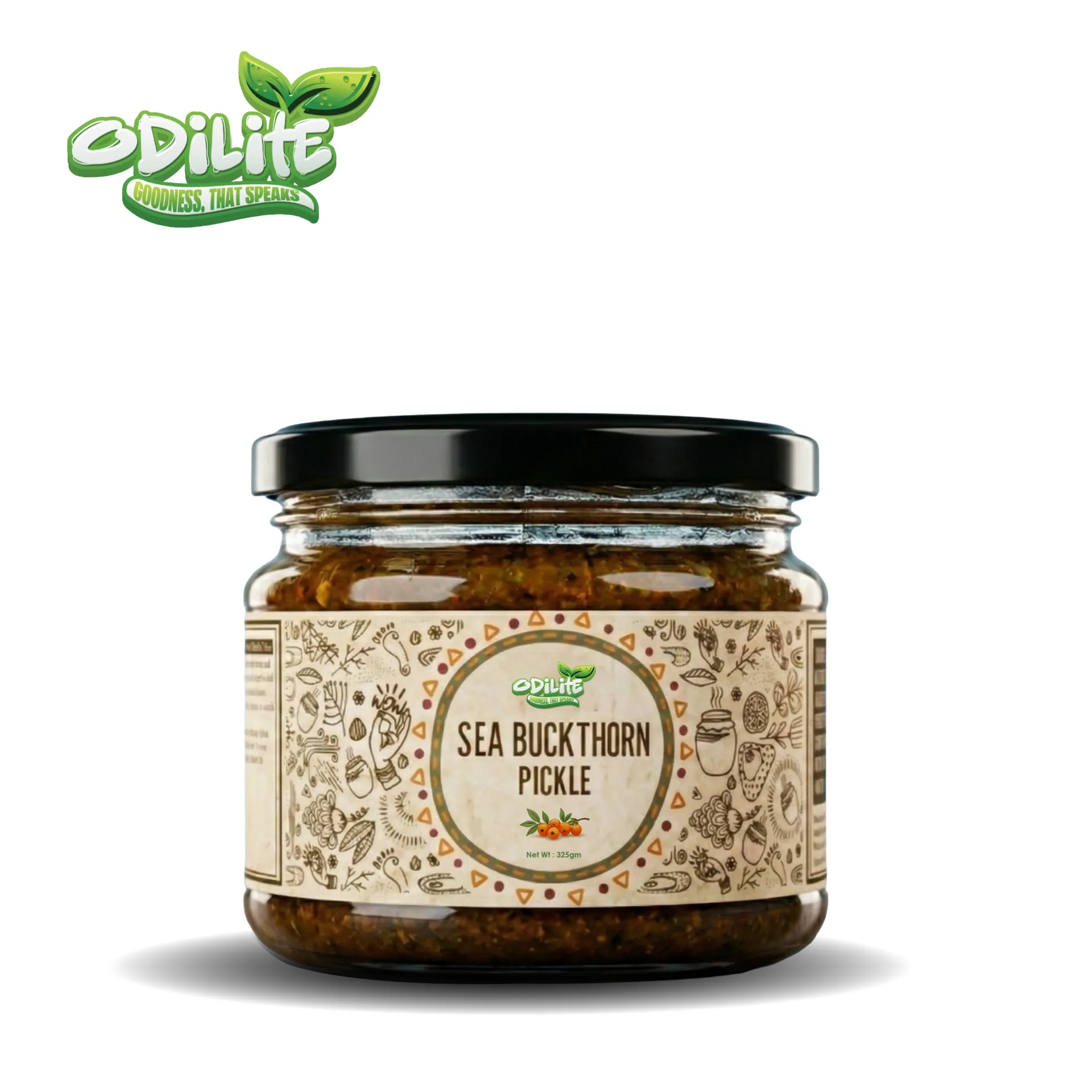 Sea Buckthorn Pickle Home Made 325GM from Odilite Organic – image 2