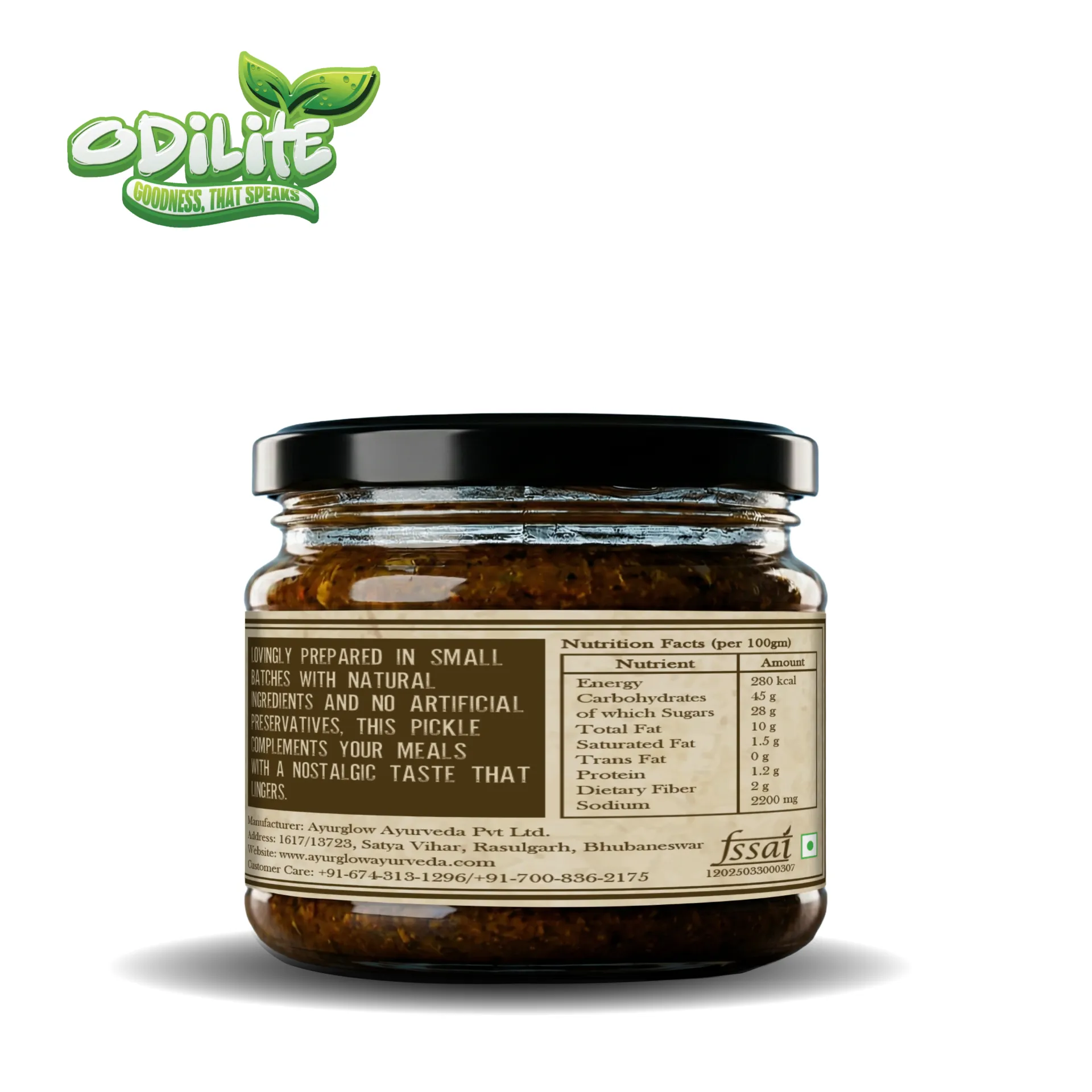 Sea Buckthorn Pickle Home Made 325GM from Odilite Organic – image 3