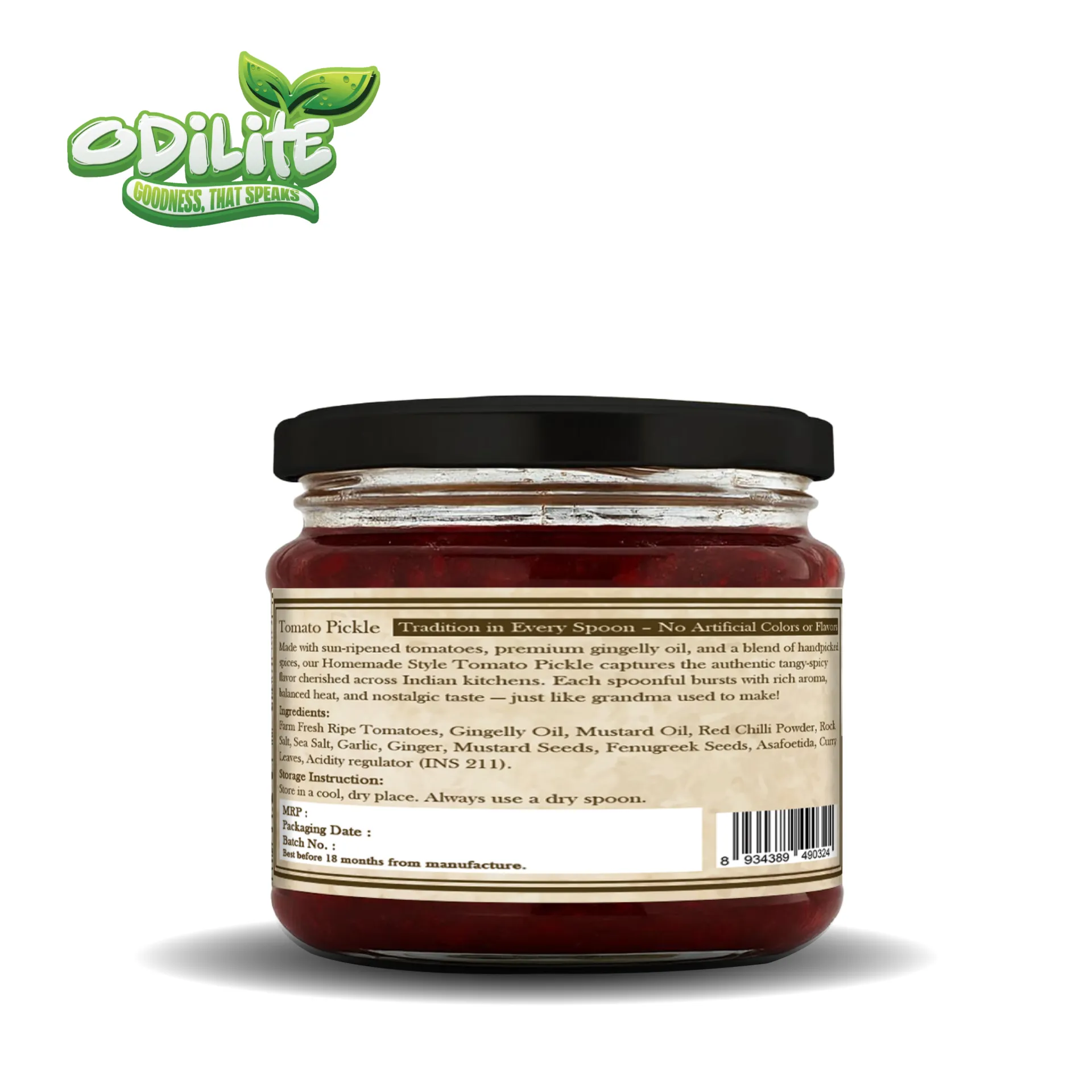 Tomato Pickle Home Made 325 gm – image 4